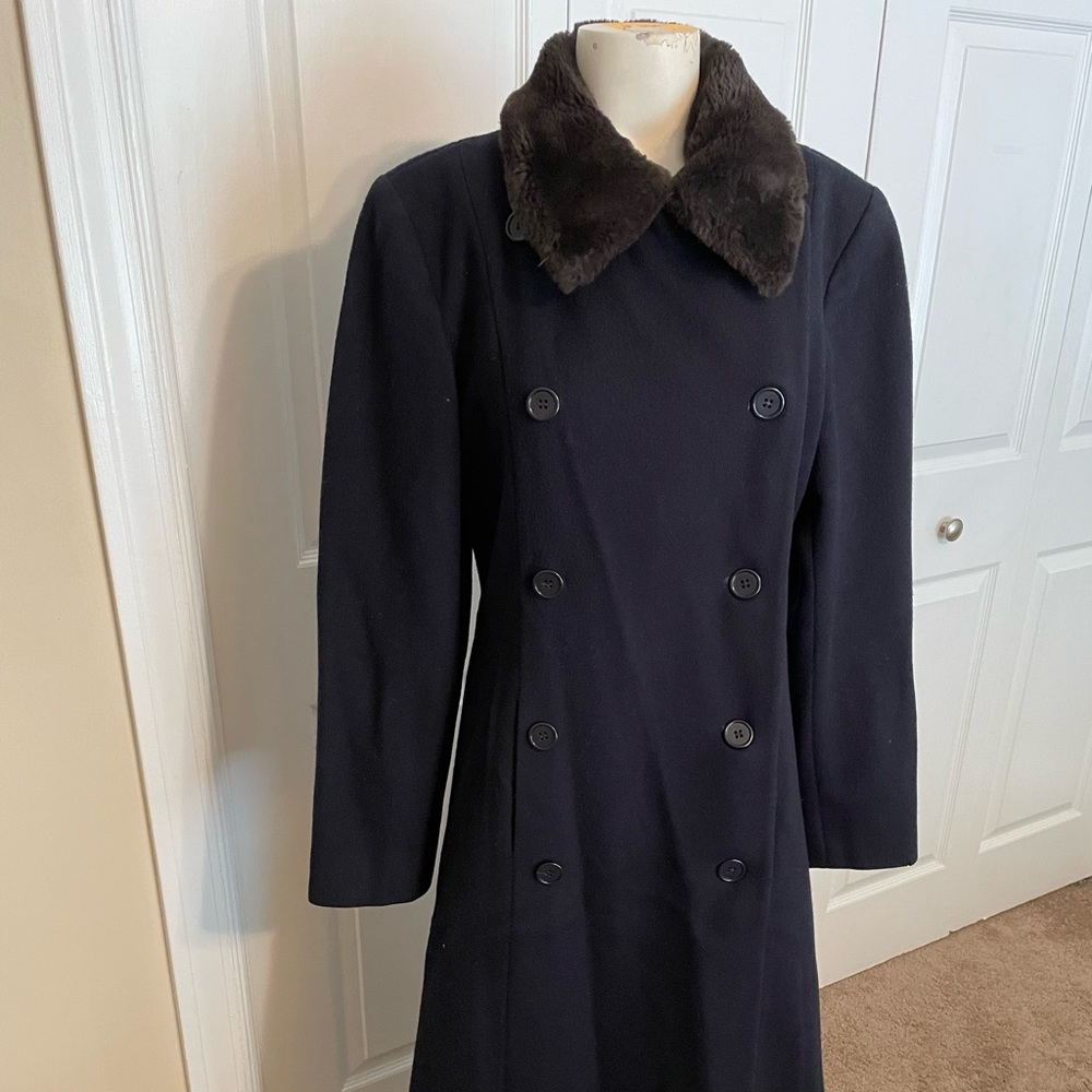 Double breasted maxi winter coat